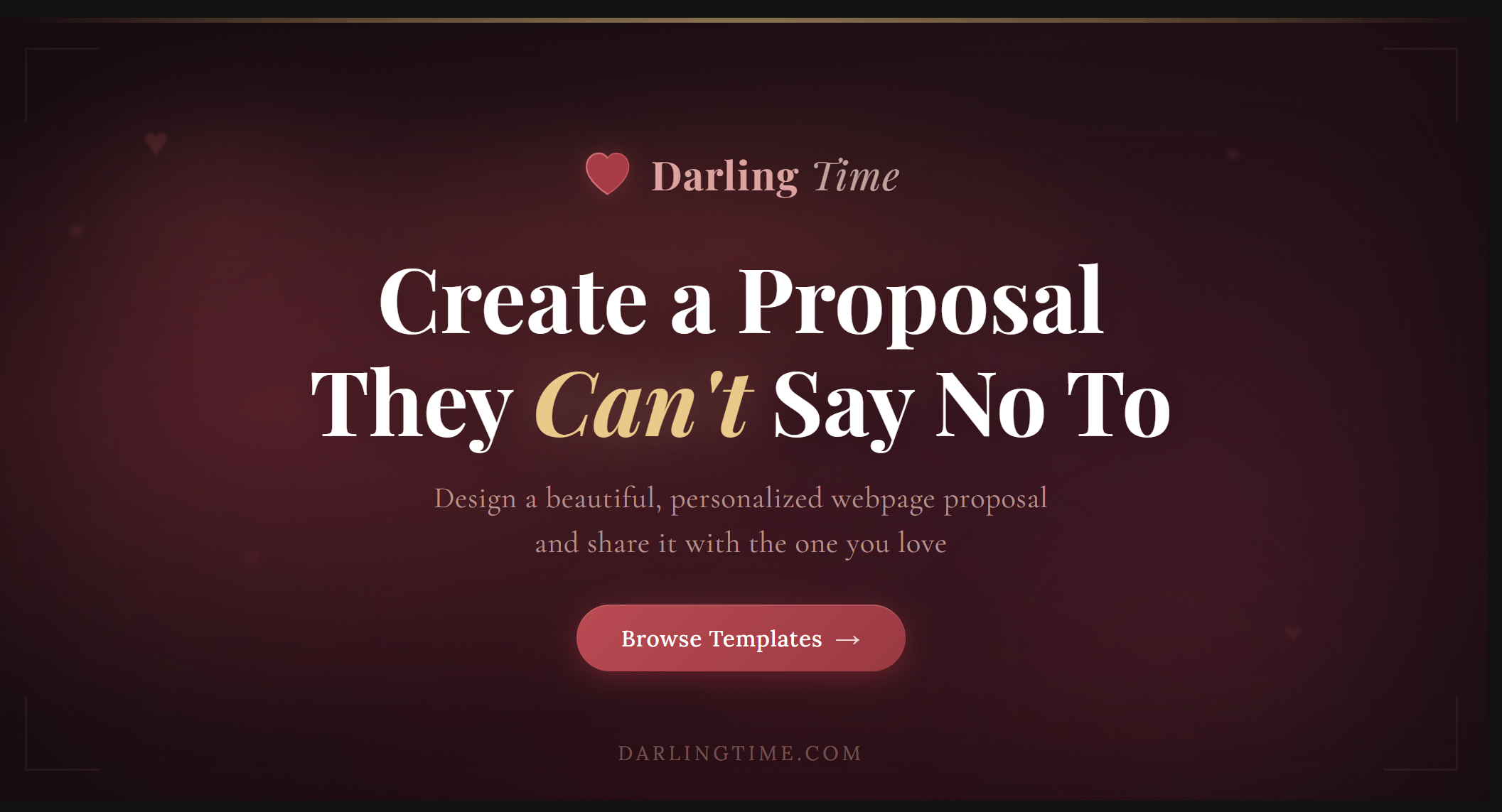Darling Time - Create a Proposal They Can't Say No To